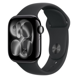 Часы Apple Watch Series 11 42mm Jet Black Aluminium Case, Sport Band (Black) S/M
