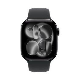 Часы Apple Watch Series 11 46mm Jet Black Aluminium Case, Sport Band (Black) M/L