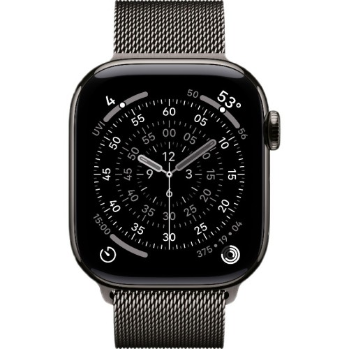Часы Apple Watch Series 11 46mm Slate Titanium Case, Milanese Loop (Slate) S/M
