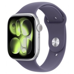 Часы Apple Watch Series 11 42mm Silver Aluminium Case, Sport Band (Purple Fog) S/M