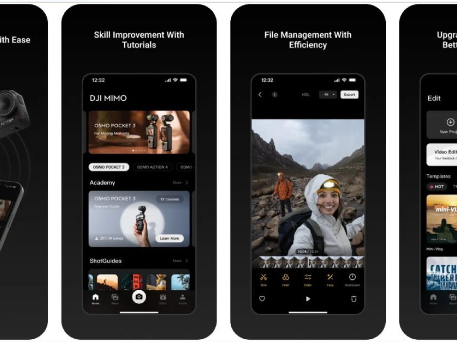 DJI Mimo получил автобэкап, умный монтаж и новые инструменты