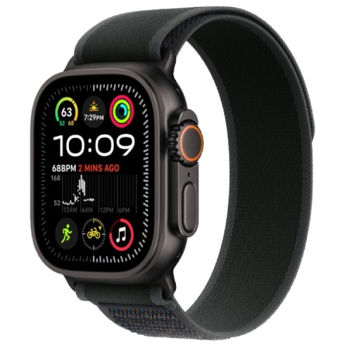 Часы Apple Watch Ultra 2 GPS + Cellular 49mm Black Titanium Case, Trail Loop (Black) S/M