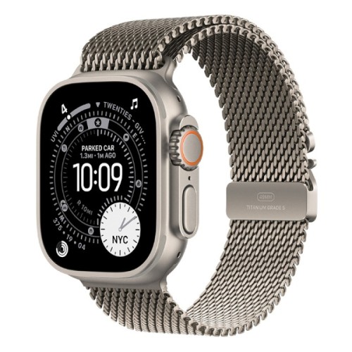 Часы Apple Watch Ultra 3 GPS + Cellular 49mm Natural Titanium Case, Milanese Loop (Natural Titanium) S