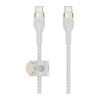 Кабель с оплёткой и ремешком Belkin BoostCharge Pro Flex USB-C (USB 2.0) (1 м) (2 шт.) (CAB011) - миниатюра 1