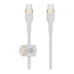 Кабель с оплёткой и ремешком Belkin BoostCharge Pro Flex USB-C (USB 2.0) (1 м) (2 шт.) (CAB011) - изображение 1
