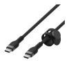 Кабель с оплёткой и ремешком Belkin BoostCharge Pro Flex USB-C (USB 2.0) (1 м) (CAB011)