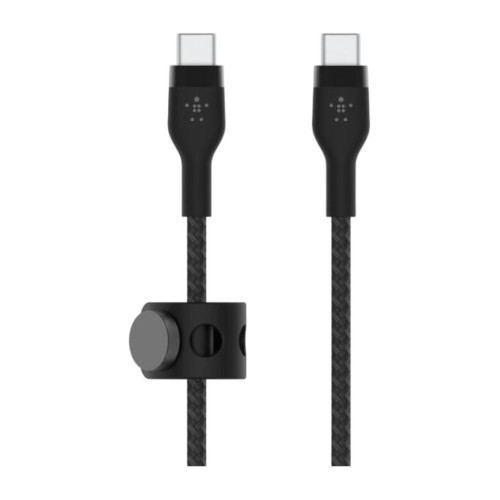 Кабель с оплёткой и ремешком Belkin BoostCharge Pro Flex USB-C (USB 2.0) (1 м) (CAB011) - изображение 1
