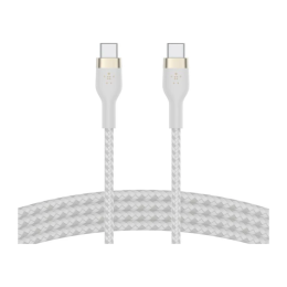 Кабель с оплёткой и ремешком Belkin BoostCharge Pro Flex USB-C (USB 2.0) (3 м) (CAB011) - изображение 1