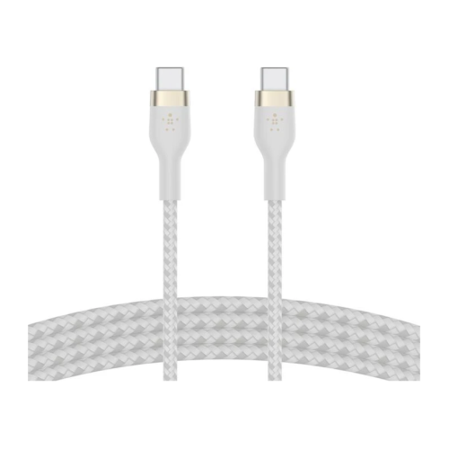 Кабель с оплёткой и ремешком Belkin BoostCharge Pro Flex USB-C (USB 2.0) (3 м) (CAB011) - изображение 1