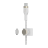 Кабель с оплёткой и ремешком Belkin BoostCharge Pro Flex USB-C (USB 2.0) (3 м) (CAB011) - миниатюра 2
