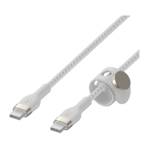Кабель с оплёткой и ремешком Belkin BoostCharge Pro Flex USB-C (USB 2.0) (3 м) (CAB011) - изображение 3