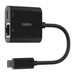 Переходник Belkin Connect USB-C — Gigabit Ethernet, USB-C (INC019) - изображение 1