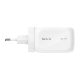 Сетевое зарядное устройство Belkin BoostCharge Pro мощностью 100 Вт (2 USB-C, USB-A) (GaN) (WCH016) - изображение 1