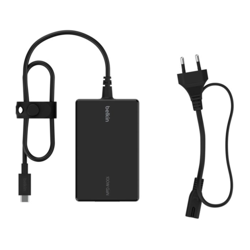 Сетевое зарядное устройство Belkin Connect мощностью 100 Вт (USB-C) (GaN) (2,5 м) (INC016) - изображение 1