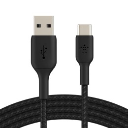 Кабель с оплёткой Belkin BoostCharge USB-A — USB-C (USB 2.0) (3 м) (CAB002)