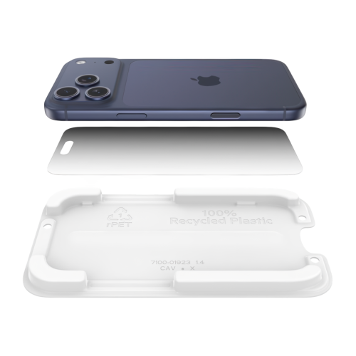 Глянцевое защитное стекло с фильтром конфиденциальности Belkin ScreenForce InvisiGlass Privacy для iPhone 17 Pro Max - изображение 1