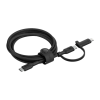 Кабель с оплёткой и ремешком Belkin BoostCharge Pro USB-C — USB-C, Lightning (USB 2.0) (1,5 м) (CAC003) - миниатюра 2