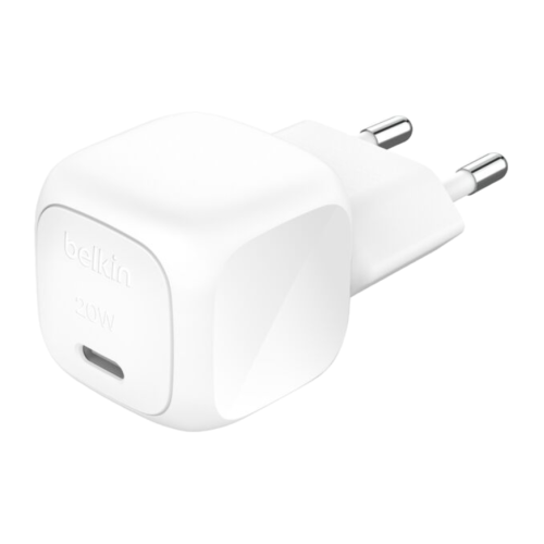 Сетевое зарядное устройство Belkin BoostCharge мощностью 20 Вт (USB-C) и кабель USB-C (1 м) (WCA009) - изображение 1