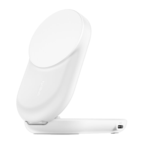 Зарядная станция MagSafe Belkin UltraCharge Round для iPhone и AirPods (Qi2.2) (WIZ039, EU)