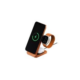 Беспроводное зарядное устройство EnergEA MagTrio 2 3-in-1 (Orange) - изображение 1