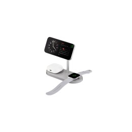 Беспроводное зарядное устройство uBear Stage Ultra 3-in-1 Qi2 (Silver) - изображение 1