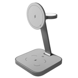 Беспроводное зарядное устройство VLP Unity 3-in-1 for Apple Qi2 (Gray)