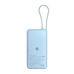 Внешний аккумулятор Xiaomi 67W (Integrated Cable) 20000mAh (Ледяной синий) - изображение 1