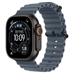 Часы Apple Watch Ultra 3 GPS + Cellular 49mm Black Titanium Case, Ocean Band (Anchor Blue)