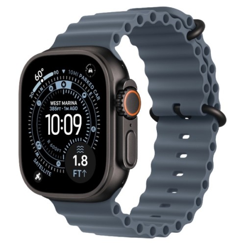 Часы Apple Watch Ultra 3 GPS + Cellular 49mm Black Titanium Case, Ocean Band (Anchor Blue)