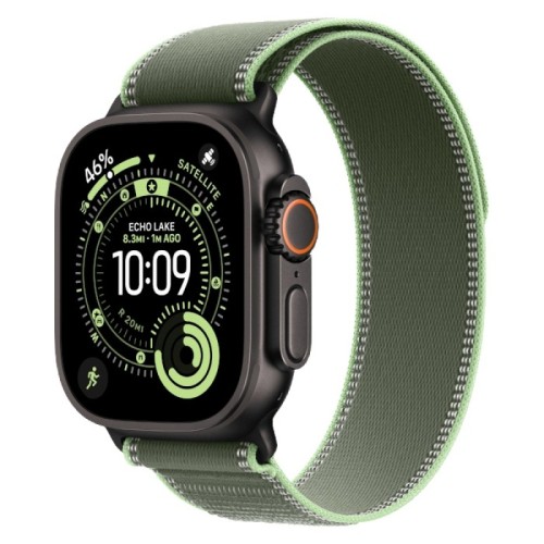 Часы Apple Watch Ultra 3 GPS + Cellular 49mm Black Titanium Case, Trail Loop (Neon Green) S/M