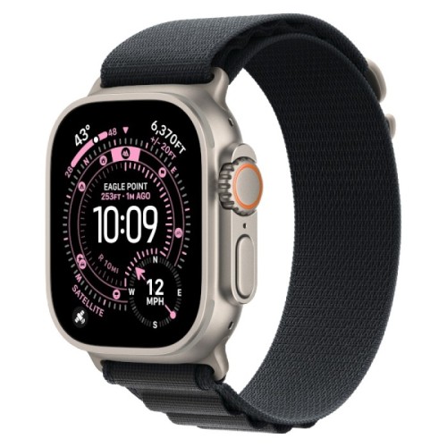 Часы Apple Watch Ultra 3 GPS + Cellular 49mm Natural Titanium Case, Alpine Loop (Black) S