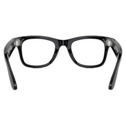 Умные очки Ray-Ban Wayfarer RW4006 (Глянцевая чёрная оправа, линзы прозрачные), размер M - изображение 1