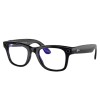 Умные очки Ray-Ban Wayfarer RW4006 (Глянцевая чёрная оправа, линзы прозрачные), размер M - миниатюра 2