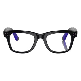 Умные очки Ray-Ban Wayfarer RW4006 (Глянцевая чёрная оправа, линзы прозрачные), размер M - изображение 3