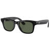 Умные очки Ray-Ban Wayfarer RW4006 (Матовая чёрная оправа, линзы с зелёным автозатемнением), размер M
