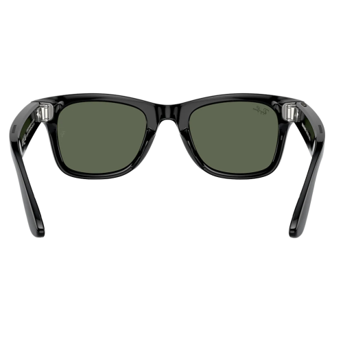 Умные очки Ray-Ban Wayfarer RW4006 (Матовая чёрная оправа, линзы с зелёным автозатемнением), размер M - изображение 2