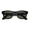 Умные очки Ray-Ban Wayfarer RW4008 (Матовая чёрная оправа, линзы с зелёным автозатемнением), размер L