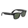Умные очки Ray-Ban Wayfarer RW4008 (Матовая чёрная оправа, линзы с зелёным автозатемнением), размер L - миниатюра 1