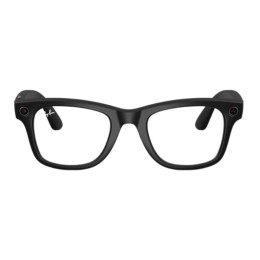 Умные очки Ray-Ban Wayfarer RW4008 (Матовая чёрная оправа, линзы с зелёным автозатемнением), размер L - изображение 2