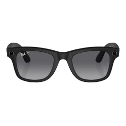 Умные очки Ray-Ban Wayfarer RW4006 (Матовая чёрная оправа, линзы поляризованные графитовый градиент), размер M