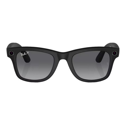 Умные очки Ray-Ban Wayfarer RW4006 (Матовая чёрная оправа, линзы поляризованные графитовый градиент), размер M