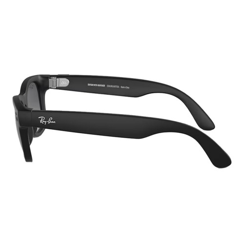 Умные очки Ray-Ban Wayfarer RW4006 (Матовая чёрная оправа, линзы поляризованные графитовый градиент), размер M - изображение 1