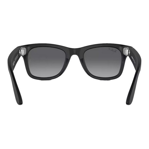 Умные очки Ray-Ban Wayfarer RW4006 (Матовая чёрная оправа, линзы поляризованные графитовый градиент), размер M - изображение 2