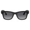 Умные очки Ray-Ban Wayfarer RW4008 (Матовая чёрная оправа, линзы поляризованные графитовый градиент), размер L