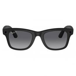 Умные очки Ray-Ban Wayfarer RW4008 (Матовая чёрная оправа, линзы поляризованные графитовый градиент), размер L