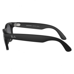 Умные очки Ray-Ban Wayfarer RW4008 (Матовая чёрная оправа, линзы поляризованные графитовый градиент), размер L - изображение 2