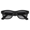 Умные очки Ray-Ban Wayfarer RW4008 (Матовая чёрная оправа, линзы поляризованные графитовый градиент), размер L - миниатюра 4