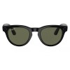 Умные очки Ray-Ban Headliner RW4009 (Глянцевая чёрная оправа, линзы поляризованные зелёные), размер M