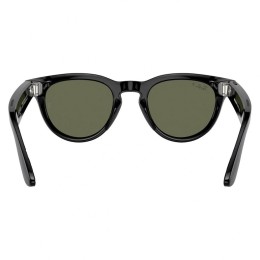 Умные очки Ray-Ban Headliner RW4009 (Глянцевая чёрная оправа, линзы поляризованные зелёные), размер M - изображение 3