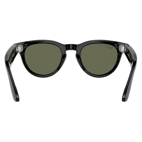 Умные очки Ray-Ban Headliner RW4009 (Глянцевая чёрная оправа, линзы поляризованные зелёные), размер M - изображение 3